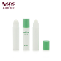 Flacon de massage à bille pour crème pour les yeux, emballage cosmétique vide de 20 ml, décoration de couleur personnalisée