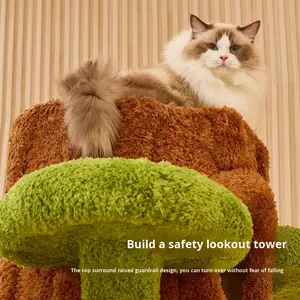 Lussuoso e Moderno <span class=keywords><strong>Albero</strong></span> <span class=keywords><strong>per</strong></span> Gatti Alto e Grande con Letto Tiragraffi, Amaca, Tappetini Rimovibili, Imballaggio in Cartone Resistente, 230 cm, Arredamento <span class=keywords><strong>per</strong></span> Gatti - Product Image 5