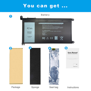 Batería de repuesto para portátil Dell, <span class=keywords><strong>Wdxor</strong></span> 11,4 V 42Wh, alta calidad, precio al por mayor - Product Image 6