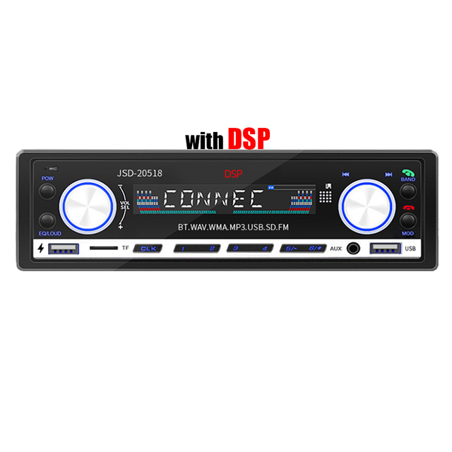 20158 Instrument Panel Multimedia Radio With Dsp 20 Segment Eq Adjustment Bt/fm/usb/tf /aux Car Mp3 Player