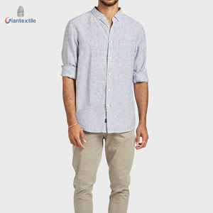<span class=keywords><strong>Camicia</strong></span> da <span class=keywords><strong>uomo</strong></span> di alta qualità <span class=keywords><strong>camicia</strong></span> 100% di lino <span class=keywords><strong>blu</strong></span> <span class=keywords><strong>e</strong></span> bianco <span class=keywords><strong>a</strong></span> <span class=keywords><strong>righe</strong></span> lunghe <span class=keywords><strong>camicia</strong></span> classica per gli uomini - Product Image 4