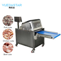 Mesin Pemotong Daging Beku Stainless Steel 400kg/jam, Pemotong Daging Kambing Ayam Iga Babi Steak Sapi, Mesin Pemotong Dadu Daging untuk Tukang Daging