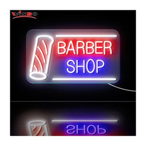 Enseigne au néon LED personnalisée pour salon de coiffure, logo d'entreprise personnalisé, conception de logo, publicité de barbier, décoration, lumières au néon LED personnalisées - Product Image 5