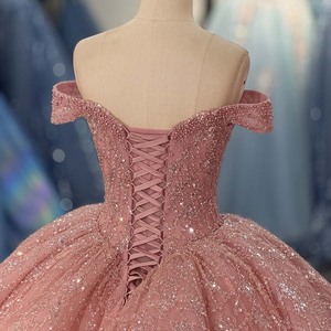 6995 Stunning Sequined Pearls Quinceanera Gown Sweetheart Ball Gown Women Dress Pearls Evening Dress Formal - Product Image 6