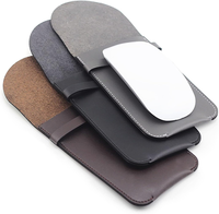 Étui pour souris en cuir PU, étui portable pour souris sans fil, pochette de protection, sac de rangement pour accessoires informatiques