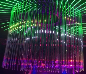 Luces LED de Lluvia de Meteoros para Jardín, Tubos Digitales RGB 3D con Efecto Meteorito, Programables DMX512 SMD5050 RGB de 16 Píxeles, Impermeables IP68 para Exteriores - Product Image 5