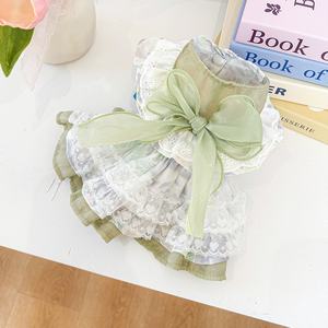 Falda de Princesa Ecológica de Verano para Perros Pequeños, Estilo Clásico, Vestido Estampado de Poliéster de Alta Calidad, Año Nuevo - Product Image 1