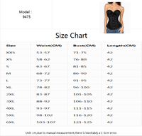 Chuangerm En stock Meilleure vente 2026 Corset de style gothique pour femme, serre-taille, avec fermeture à barrettes avant et dos à lacets, pour club