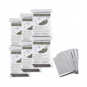 6 Pack Emergency Mylar <b>Blankets</b>-Durable Lightweight & <b>Waterproof</b> Survival Gear for Camping Hiking & Outdoor Rescue - Product Image 1