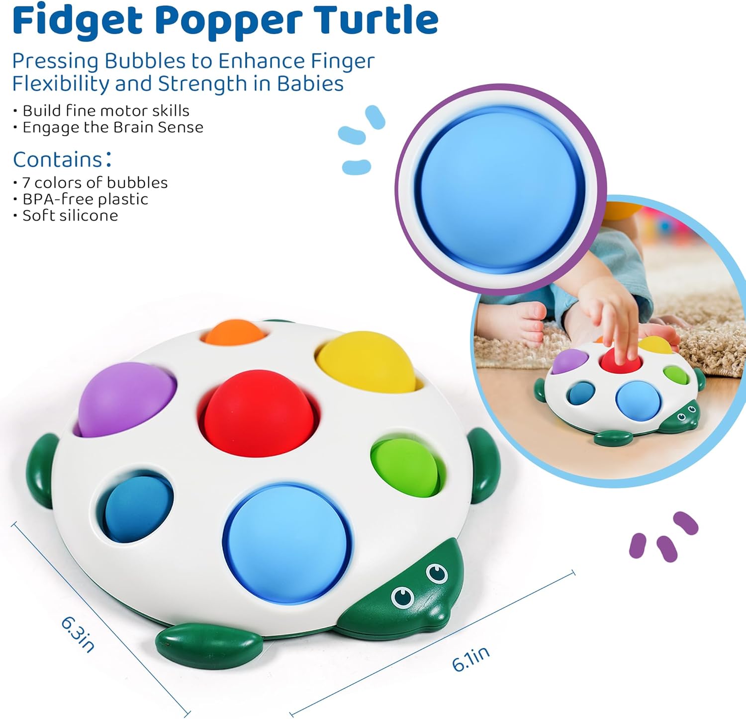 Fidget Popper Turtle preview 5