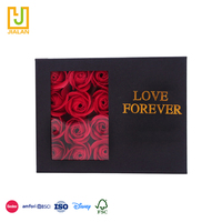 Boîtes cadeaux de bijoux pour la Saint-Valentin, très demandées, avec finition mate, en carton écologique durable, emballage à fenêtre pour un amour éternel