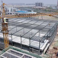 Estructura de acero industrial prefabricada de bajo costo Almacén Cobertizo de metal Hangar Construcción de edificios