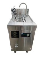 Cuiseur à spaghetti Lestov 3 trous à levage automatique, induction commerciale, acier inoxydable, 12000W, pour faire bouillir les nouilles ramen