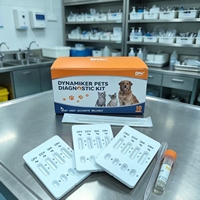 Kit de test rapide combiné 4-en-1 vétérinaire pour chiens : EHR, ANA, BAB, CHW pour le diagnostic des maladies transmises par les tiques et des dirofilarioses