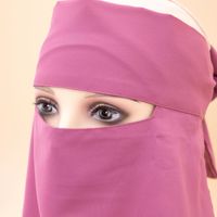 Niqab musulman saoudien arabe élégant, hijab couvrant tout le visage, tissu Nida, voile islamique, niqabs pour femme
