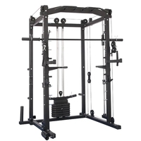 Machine Smith Professionnelle d'Équipement de Fitness Commercial, Cage de Force, Cage à Squat, Entraîneur Complet