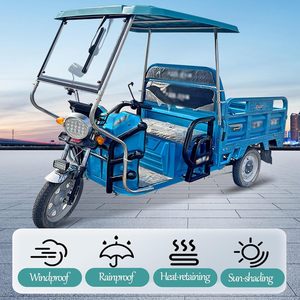 Toldo para Triciclo de Carga, Parabrisas para Triciclo de 3 Ruedas, Protección Contra el Viento y Toldos Reforzados para Protección Solar, Toldos para Lluvia para Triciclos Eléctricos - Product Image 4