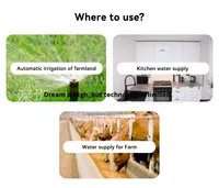 Vanne d'arrêt électrique intelligente WiFi USB EWelink pour eau et gaz, pour maison, camping-car, extérieur, hôtel, contrôle par application Android/PC, minuterie, alarme, compatible Alexa