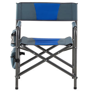 DB Lightweight Oxford Cloth 1-Piece <b>Padded</b> <b>Folding</b> <b>Chair</b> with Storage Pockets Indoor/Outdoor Camping Oversized Directors <b>Chair</b> - Product Image 5