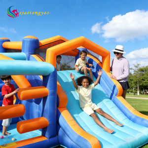 บ้านลมพลาสติกคุณภาพสูงอเนกประสงค์พร้อมสไลเดอร์ขนาดใหญ่ ติดตั้งง่าย - Product Image 3