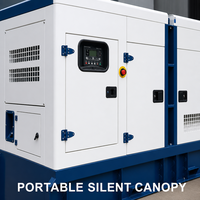 Generador Diésel Portátil Súper Silencioso de 20kVA 25kVA 30kVA Trifásico para Uso en Exteriores y Respaldo Doméstico