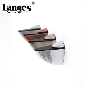 Durable Adjustable Brushed Surface Shower Rack Fixing Floating Shelf Mounting Brackets Glass Shelf Brackets