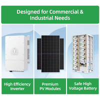 Système solaire photovoltaïque hors réseau Solis Deye 50KW 100KW 200KW 500KW 600KW, panneaux solaires tout-en-un, système d'énergie solaire pour usage industriel