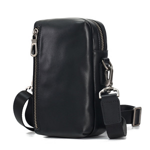 Dujiang Men's Waist <b>Bag</b> Genuine Leather Large Capacity Crossbody <b>Bag</b> For Everyday Use - Product Image 5