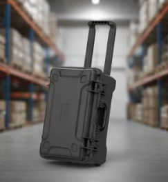 Valigia rigida protettiva per attrezzature di grandi dimensioni con ruote direzionali e tirante, con schiuma pretagliata e maniglia, per armi e sicurezza - Product Image 3