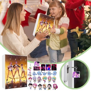 K-POPデーモンハンター魔女狩りクリスマスアドベントカレンダーブラインドボックス | 24日アクリルペンダントキーチェーンギフトセット - Product Image 3
