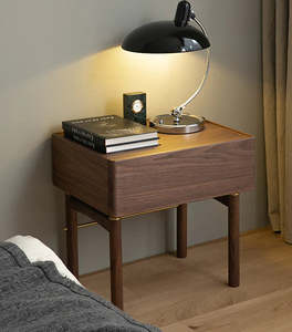 โต๊ะข้างเตียงไทเลอร์หรูหราพร้อมพื้นผิวไม้ระดับพรีเมี่ยมดีไซน์ทันสมัยและการจัดเก็บที่กว้างขวางสำหรับการตกแต่งห้องนอนที่ทันสมัยและทุกวัน - Product Image 6