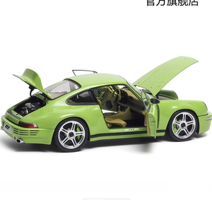 Modelo de coche a escala completa de aleación <span class=keywords><strong>RUF</strong></span> <span class=keywords><strong>SCR</strong></span> 1:18, versión 2018, modelo automotriz "casi real" Verde abedul - Product Image 5