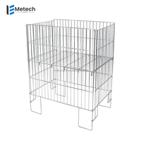 Panier en fil métallique robuste pour les tables d'affichage au détail et de promotion Solution de stockage de benne basculante