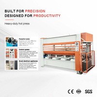 Presse à chaud hydraulique pour le placage du bois, pour la fabrication de meubles, le placage du MDF, du contreplaqué, du panneau de particules et de panneaux.