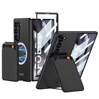 <strong>Best</strong> <strong>Selling</strong> Product Wireless Charging PU Leather Hard PC with Screen Protector Card Bag Phone Cover for Samsung Galaxy Z <strong>Fold</strong> <strong>6</strong>