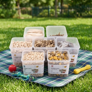 Friandises Biologiques Lyophilisées pour Chats : Viande de Poulet, Grains, Œufs de Caille, Poisson Jaune Séché, Nutrition pour l'Engraissement et la Santé des Poils - Product Image 1