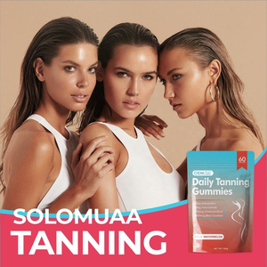 Complément de gommes bronzantes végétaliennes pour femmes activées par le soleil/UV avec vitamine C et zinc pour la santé de la peau, l'éclat et la réduction de la sensibilité au soleil - Product Image 3