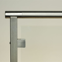 Clamp en acier inoxydable noir mat pour garde-corps en verre, garde-corps de balcon, garde-corps d'escalier