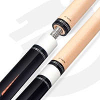 Tongkat Biliar OMIN Spider 12.75mm Tip Maple Shaft Sambungan Baja Tahan Karat Pegangan Halus Lapisan Piano Berkualitas Tinggi 1/2 Split