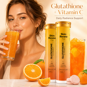 Compresse Effervescenti di Glutatione e <span class=keywords><strong>Vitamina</strong></span> <span class=keywords><strong>C</strong></span> Naturali e Biologiche, Etichetta Privata OEM/ODM, Halal GMP, Cura della Pelle, Sbiancante, Non OGM, Be Beauty - Product Image 3