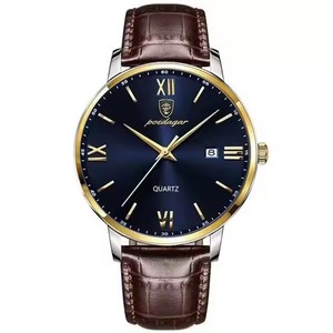 Montre pour homme POEDAGAR 826 en cuir, mode, luxe, quartz, sport, étanche, multifonction, lumineuse - Product Image 2