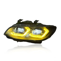 Accessoires automobiles SJC, phares pour BMW Série 3 E93, assemblage 10-13, jaune et blanc, double couleur, DRL, lentille de projecteur, phare avant