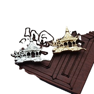 Pasador de Pelo de Cobre 29x38MM con Diseño de Nube Auspiciosa, Adorno para el Cabello Hecho a Mano, Accesorio DIY, Regalo - Product Image 4