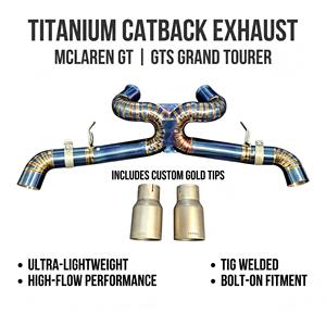Système d'échappement Catback Vortex Blue Titanium pour McLaren GT GTS Grand Tourer 4.0T Twin Turbo V8 2019-2025 - Kit de tuning - Product Image 1