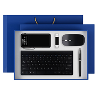 Coffrets cadeaux d'anniversaire 6-en-1 : clavier sans fil de luxe + souris + haut-parleur, thermos, cadeaux d'entreprise