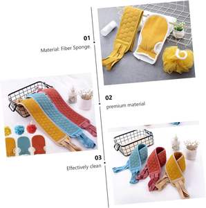 Venta al por mayor de fábrica, 3 uds., juego de toallas de baño para limpiar la piel, Bola de ducha suave y guantes Exfoliantes corporales, toalla - Product Image 3