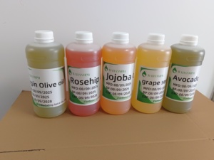 زيت بذور جوجوبا عضوي من بذور جوجوبا وزيت بذور الأفوكادو بالزيت الناقل للتدليك المضغوط على البارد للعناية بالشعر والعناية بالبشرة - Product Image 5