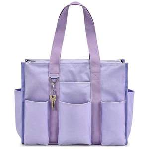 กระเป๋าสะพายไหล่พับได้ความจุมากมีหลายกระเป๋าดีไซน์เรียบง่ายสำหรับผู้หญิง - Product Image 5