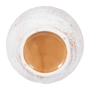 Vaso in ceramica rotondo testurizzato per decorazioni da soggiorno, centrotavola, composizioni floreali, stile classico - Product Image 6