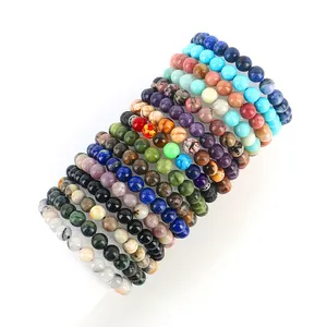 Wholesale natural 8 mm crystal beads healing stone crystal bracelet wedding gifts for guests